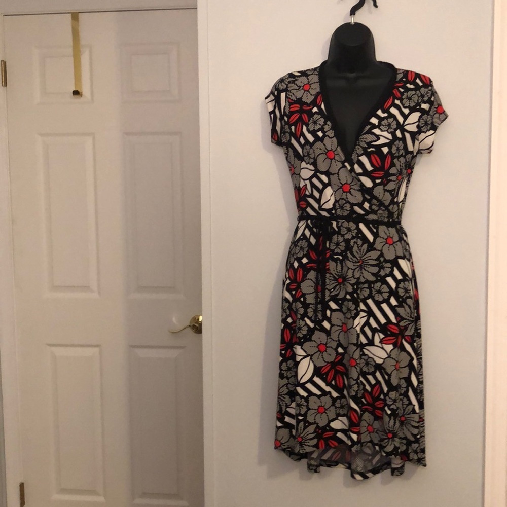 Anne Klein faux wraparound dress